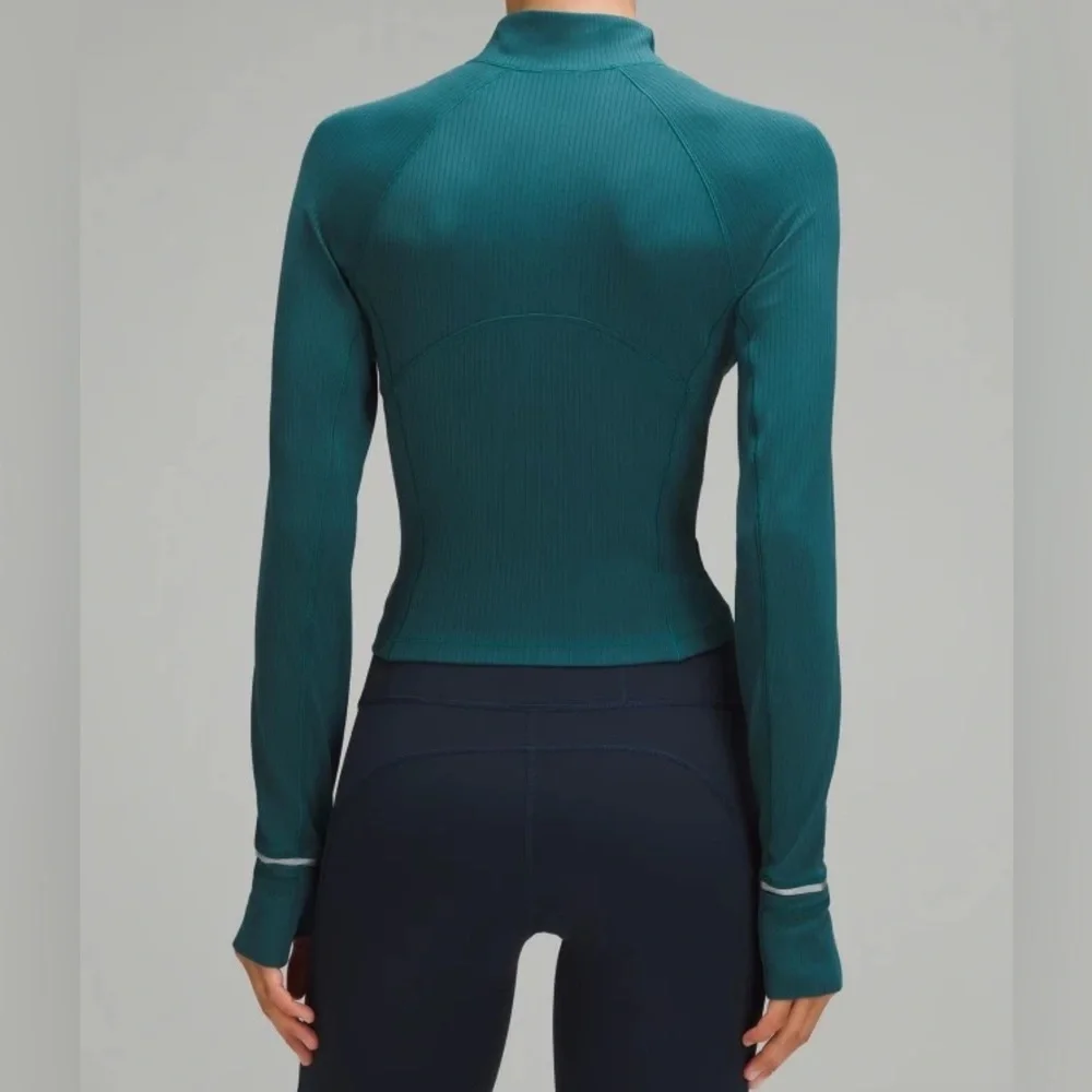 Lululemon Its Rulu Run Ribbed
Cropped Half Zip 🦋 - Picture 4 of 14